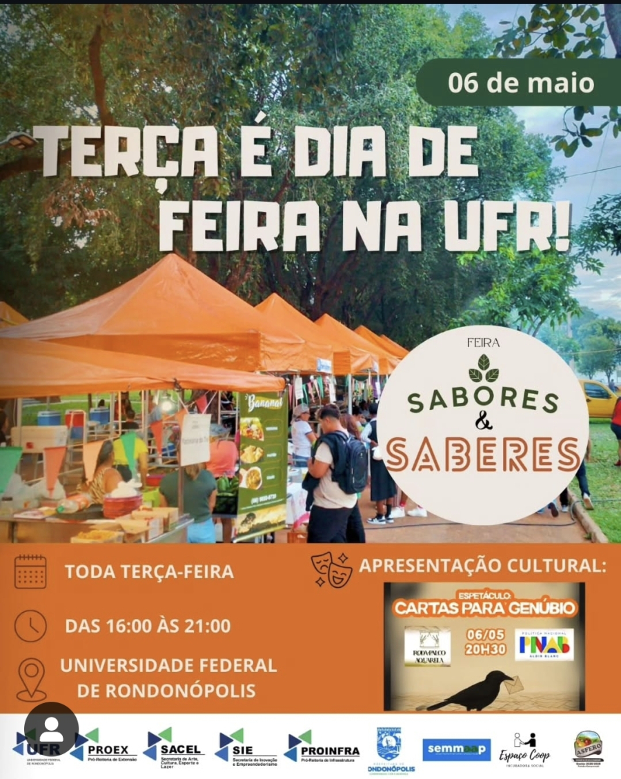 Sabores, cultura e boas energias: Feira agita as tardes de terça na UFR